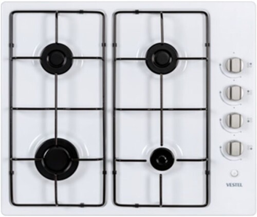 Встраиваемая газовая варочная панель Vestel VHG 60 WS Встраиваемая газовая варочная панель Vestel VHG 60 WS