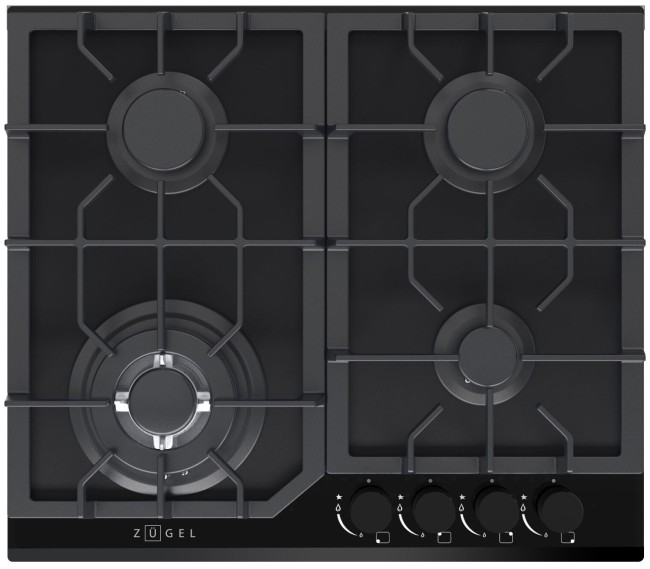 Встраиваемая газовая варочная панель Zugel ZGH602B Встраиваемая газовая варочная панель Zugel ZGH602B