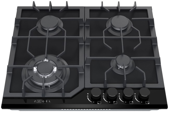 Встраиваемая газовая варочная панель Zugel ZGH602B Встраиваемая газовая варочная панель Zugel ZGH602B