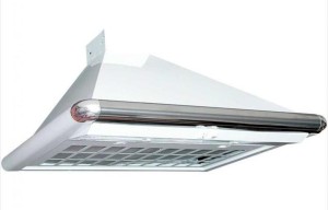 Каминная вытяжка Elikor Сатурн 50 белый / хромированный кант Каминная вытяжка Elikor Сатурн 50 белый / хромированный кант