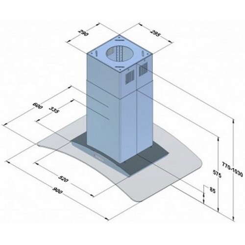 Островная вытяжка Akpo Zefir isla WK-8 90 IX