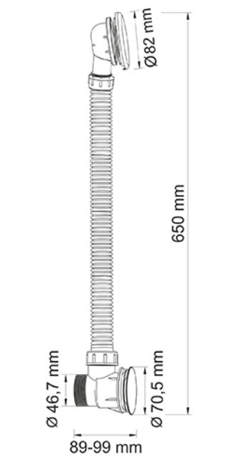 Слив-перелив WasserKraft А074