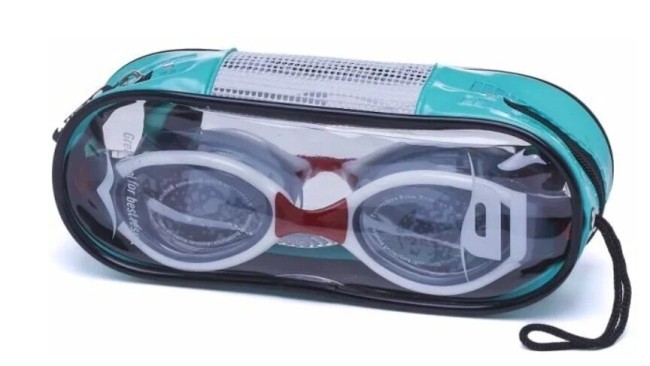 Очки для плавания Atemi B504 белый/красный Очки для плавания Atemi B504 белый/красный