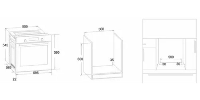 Встраиваемый электрический духовой шкаф Simfer B6EM58035