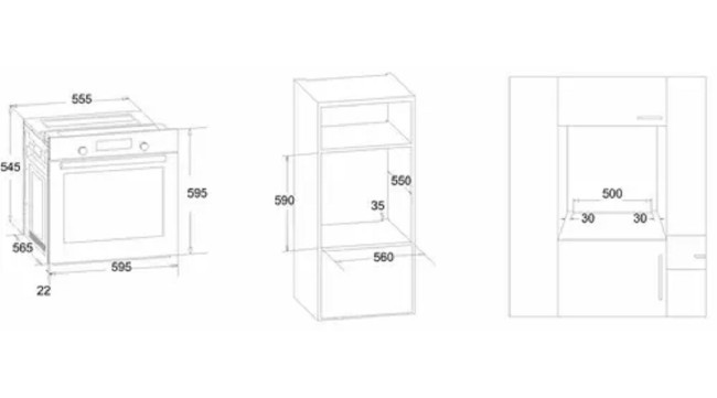 Встраиваемый электрический духовой шкаф Simfer B6EM58035