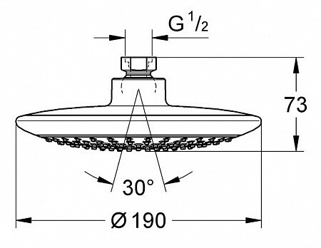 Верхний душ Grohe 27370000 Верхний душ Grohe 27370000