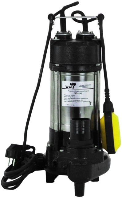 Насос фекальный WWQ NB-450 Насос фекальный WWQ NB-450