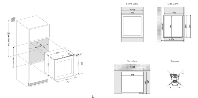 Встраиваемый винный шкаф Dunavox DAVS-25.63DSS