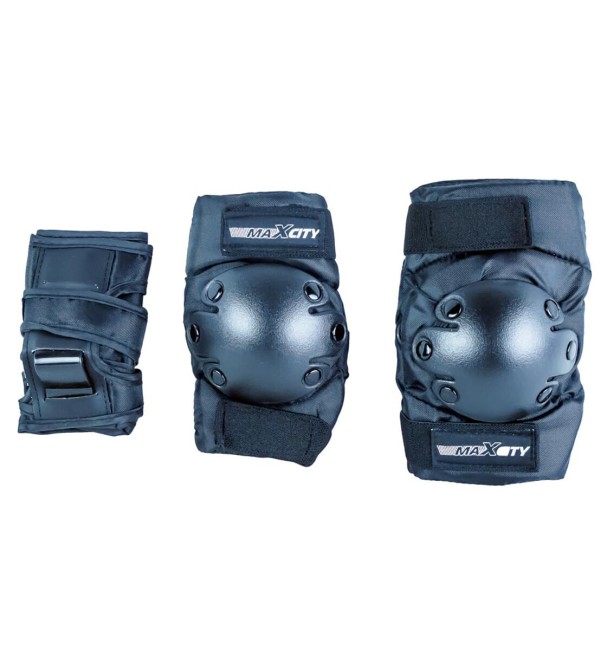 Набор роликовой защиты MaxCity CLASSIC black (L)