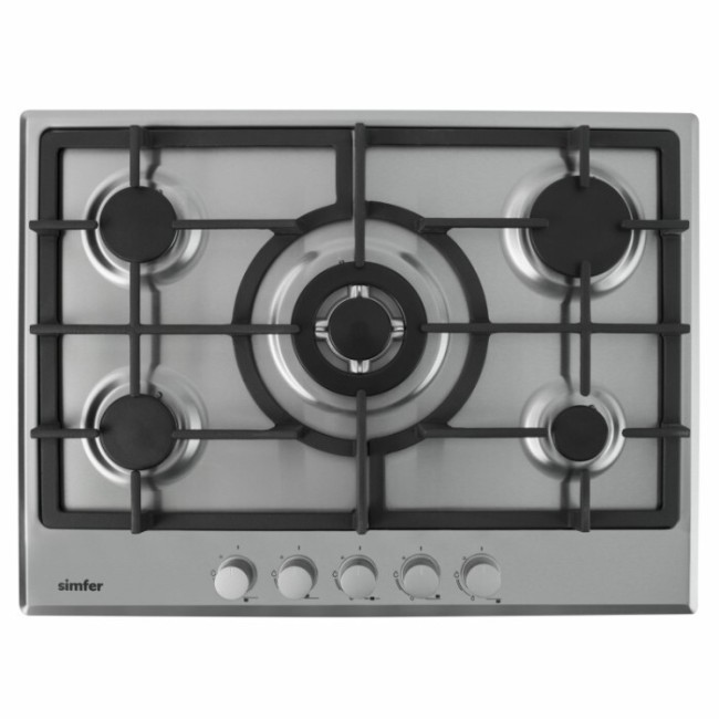 Встраиваемая газовая варочная панель Simfer H70W51M512 Встраиваемая газовая варочная панель Simfer H70W51M512