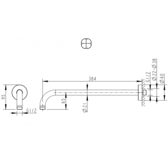 Держатель для душа Bravat D313C-1-RUS