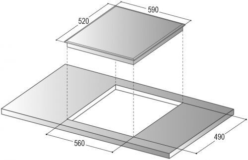 Встраиваемая электрическая варочная панель Rainford RBН 7604 BM2 Black
