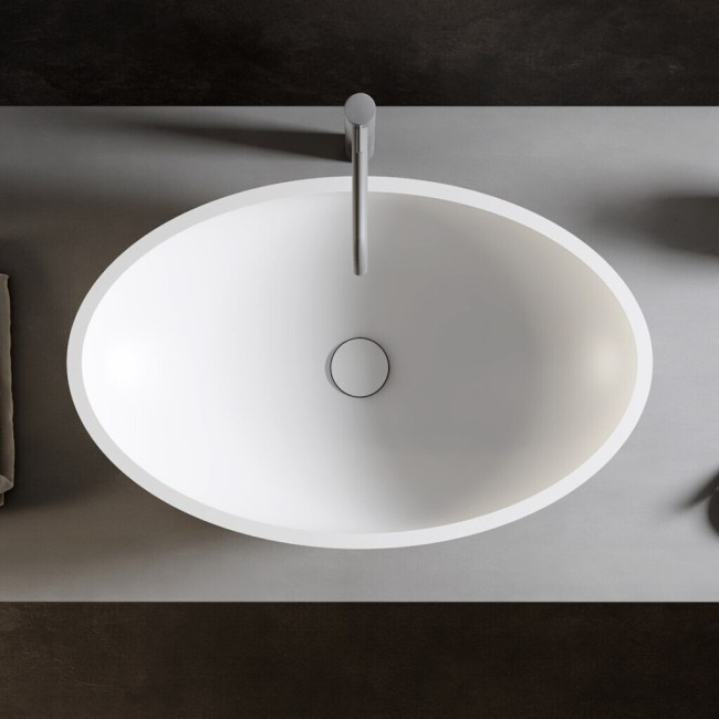 Раковина накладная Relax Design (OVO LX01 luc) белый глянцевый