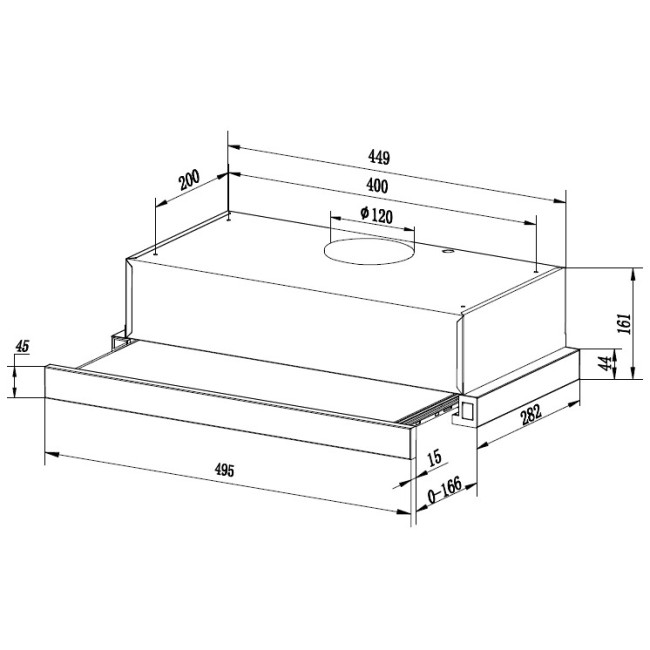 Встраиваемая вытяжка Hebermann HBFH 50.2 W