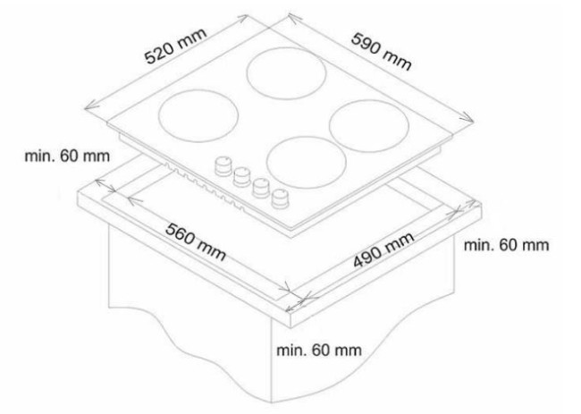 Встраиваемая комбинированная варочная панель Simfer H60N26S516