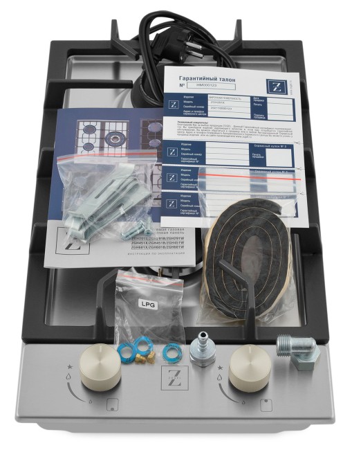 Встраиваемая газовая варочная панель Zugel ZGH291X