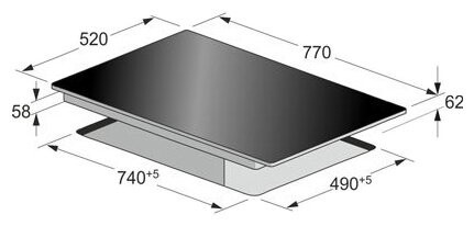 Встраиваемая электрическая варочная панель Kaiser KCT 77 FI La Perle
