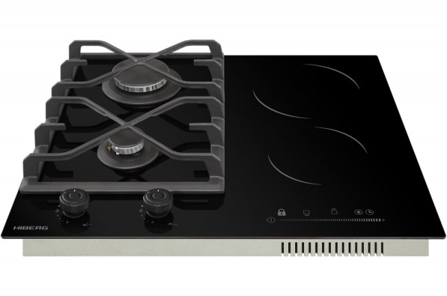 Встраиваемая комбинированная варочная панель Hiberg VM 6021 B