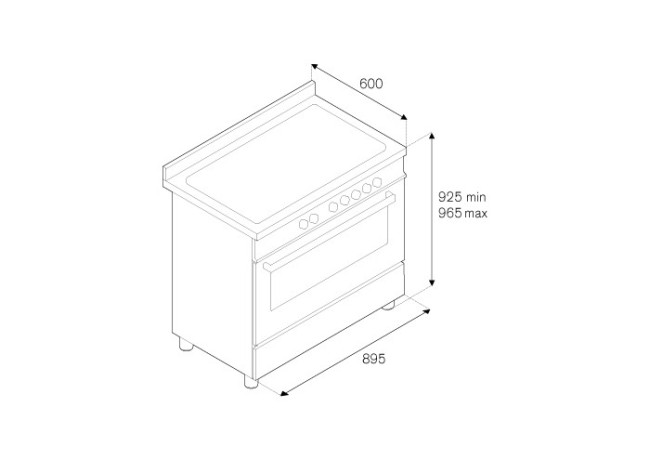 Комбинированная плита Bertazzoni MAS90 6 MFE S XE