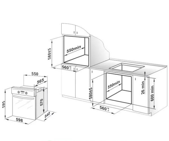 Встраиваемый электрический духовой шкаф Gefest ДА 622-03 H5