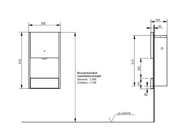 Сушилка для рук Toto PUBLIC (TYC604) серебро