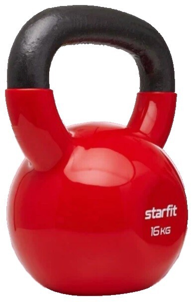 Гиря виниловая Starfit DB-401 16 кг. красный 4680459178176 Гиря виниловая Starfit DB-401 16 кг. красный 4680459178176