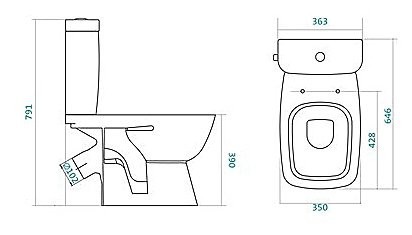Унитаз-компакт Santek НЕО ЛАЙТ 1.WH30.2.409 Унитаз-компакт Santek НЕО ЛАЙТ 1.WH30.2.409