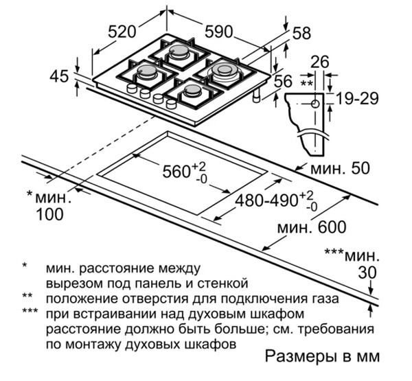 Встраиваемая газовая варочная панель Bosch PNP6B6O92R Встраиваемая газовая варочная панель Bosch PNP6B6O92R