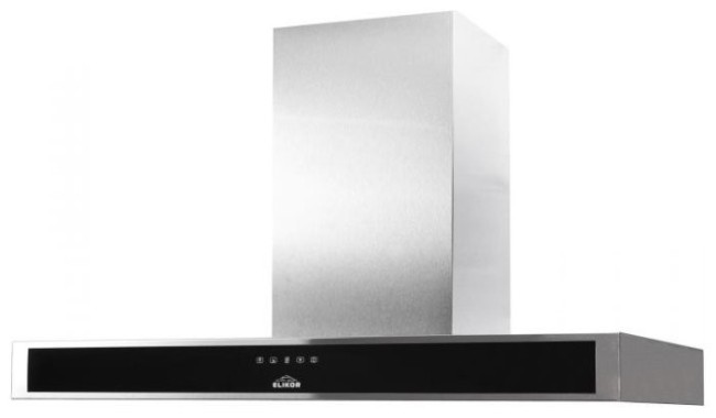 Каминная вытяжка Elikor Агат 90Н-1000-Е4Д нержавейка /черный