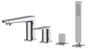 Смеситель на борт ванны BelBagno Carin CAR-VIM4-CRM