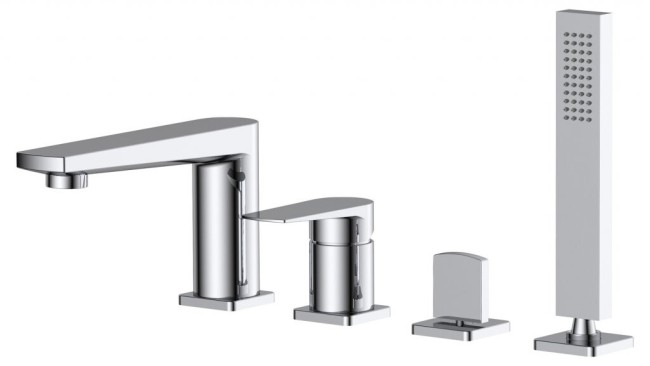 Смеситель на борт ванны BelBagno Carin CAR-VIM4-CRM