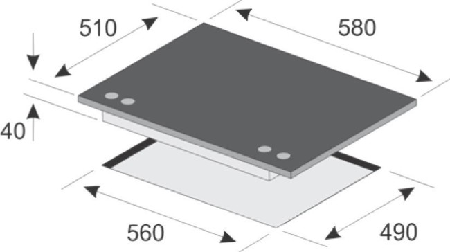 Встраиваемая газовая варочная панель Kaiser KCG 6380 W Turbo
