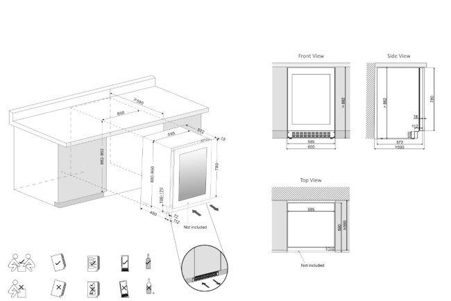 Винный шкаф Dunavox DAUF-45.125DOP.TO