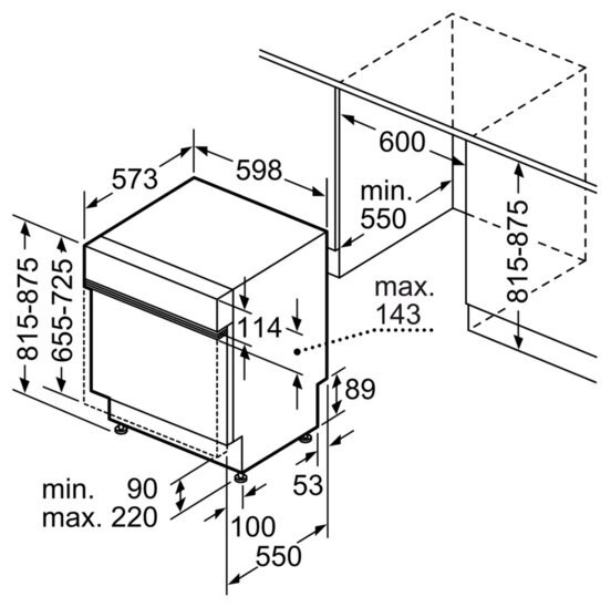 Встраиваемая посудомоечная машина Bosch SMI46IS00E