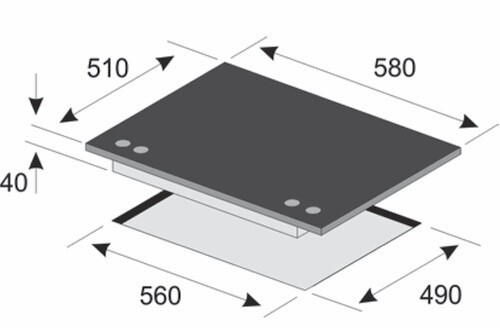 Встраиваемая газовая варочная панель Kaiser KCG 6390 W Turbo Romb Встраиваемая газовая варочная панель Kaiser KCG 6390 W Turbo Romb