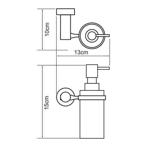 Дозатор жидкого мыла WasserKraft Donau K-9499
