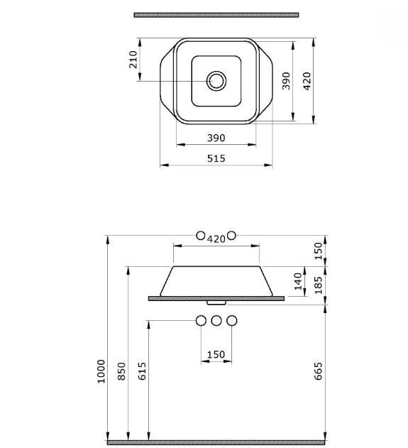 Раковина Ambassador Benefit 206T20202 Раковина Ambassador Benefit 206T20202