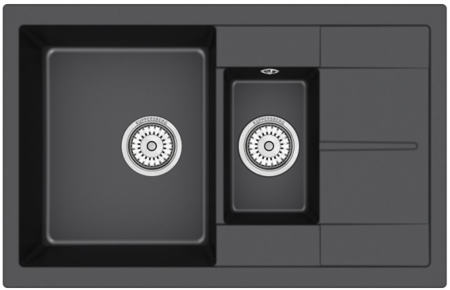 Кухонная мойка Kuppersberg Modena 60 NL 1,5B1D deep black Кухонная мойка Kuppersberg Modena 60 NL 1,5B1D deep black