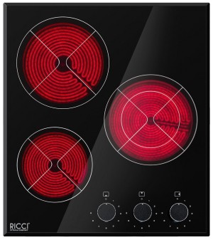 Встраиваемая электрическая варочная панель Ricci DTL-D35003B Встраиваемая электрическая варочная панель Ricci DTL-D35003B