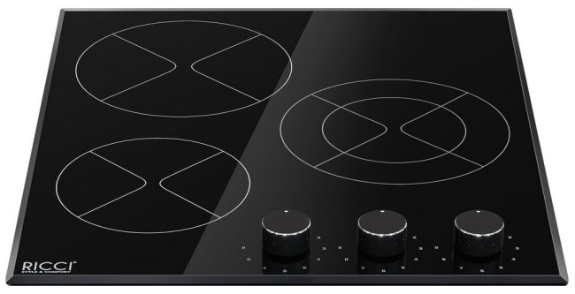 Встраиваемая электрическая варочная панель Ricci DTL-D35003B Встраиваемая электрическая варочная панель Ricci DTL-D35003B