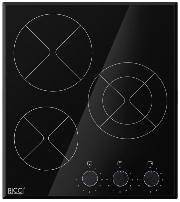 Встраиваемая электрическая варочная панель Ricci DTL-D35003B Встраиваемая электрическая варочная панель Ricci DTL-D35003B