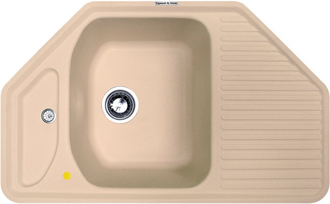 Кухонная мойка Zigmund & Shtain ECKIG 800 топленое молоко Кухонная мойка Zigmund & Shtain ECKIG 800 топленое молоко