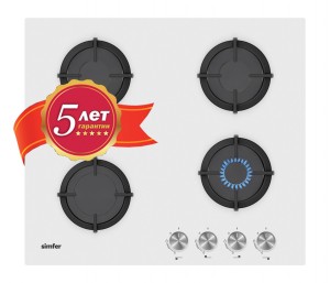 Встраиваемая газовая варочная панель Simfer H60N40W416