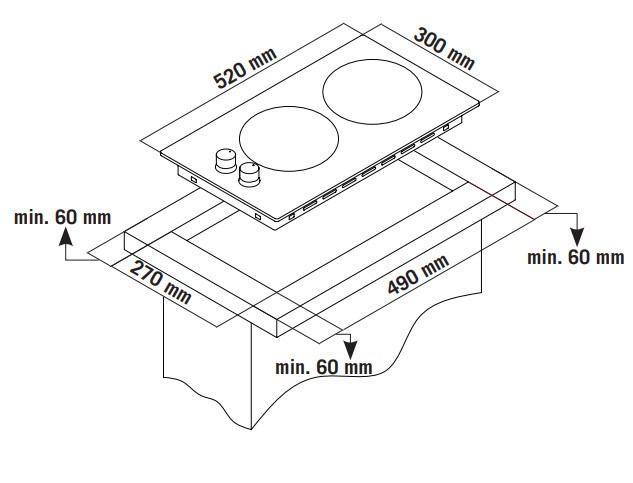 Встраиваемая газовая варочная панель Zigmund & Shtain MN 135.31 B