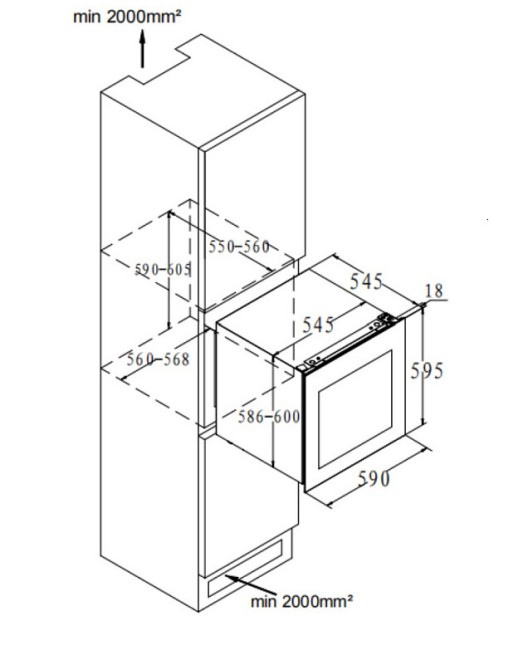 Встраиваемый винный шкаф Korting KFW 604 DB GXN Встраиваемый винный шкаф Korting KFW 604 DB GXN