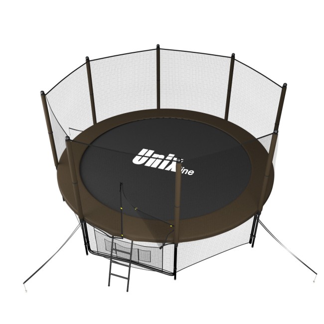 Батут Unix Line 10 ft outside black/brown