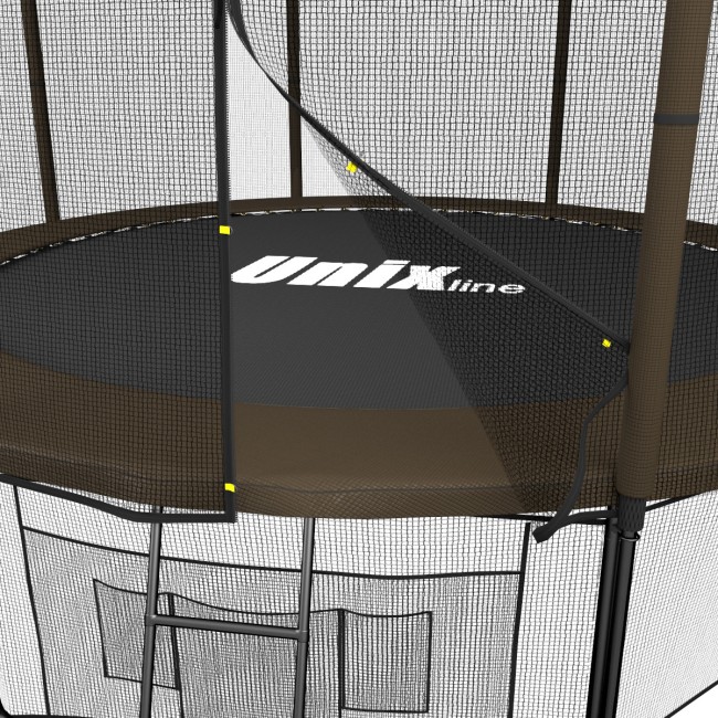 Батут Unix Line 10 ft outside black/brown
