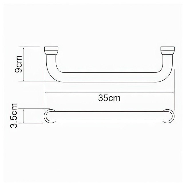 Поручень для ванны WasserKraft K-1066W