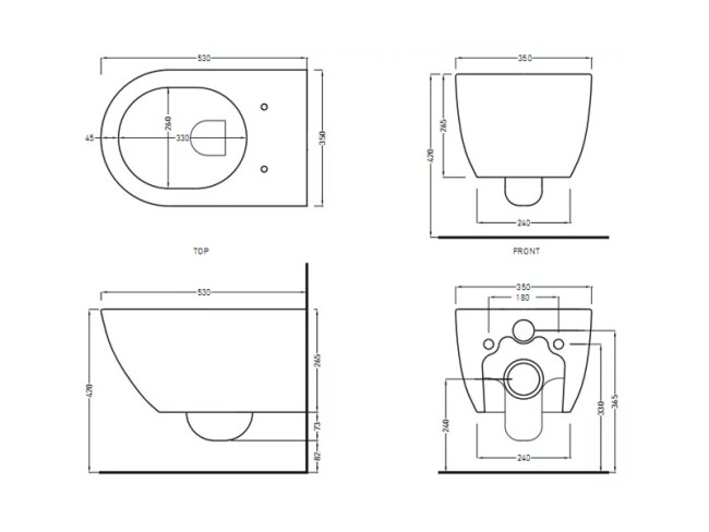 Унитаз подвесной Cielo ENJOY (EJVSKbia) белый