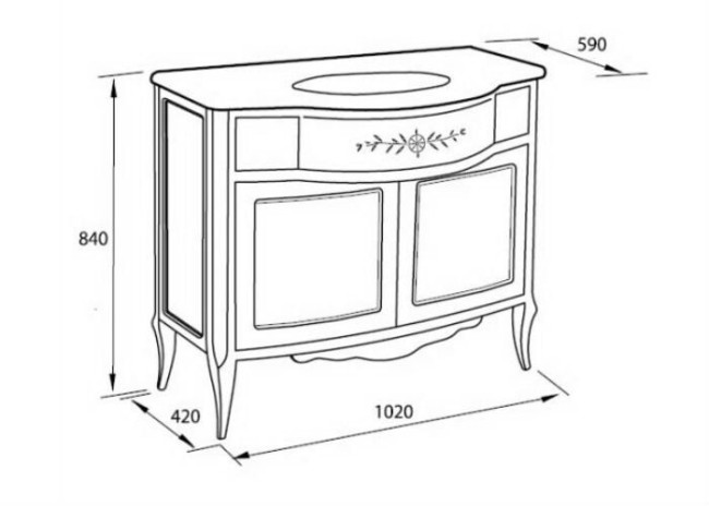 Столешница AM.PM 5 O'Clock M25SNX1053WG белый